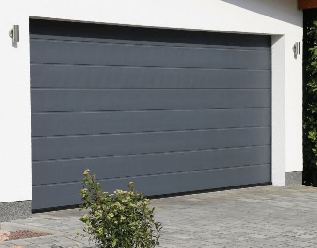 Sectional garage doors